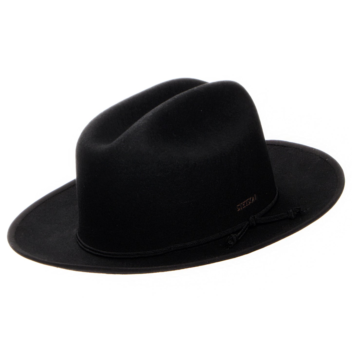 Stetson Hats Plains Water Resistant Wool Felt Cowboy Hat - Black