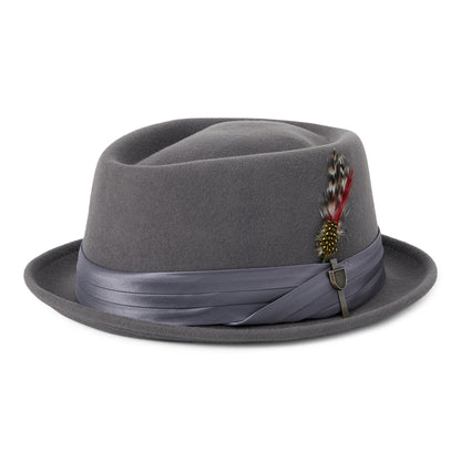 Brixton Hats Stout Wool Felt Pork Pie Hat - Charcoal