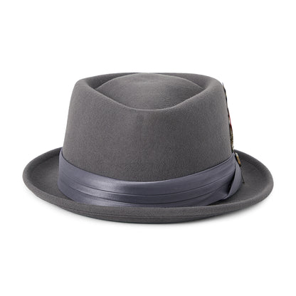 Brixton Hats Stout Wool Felt Pork Pie Hat - Charcoal