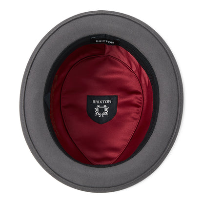 Brixton Hats Stout Wool Felt Pork Pie Hat - Charcoal