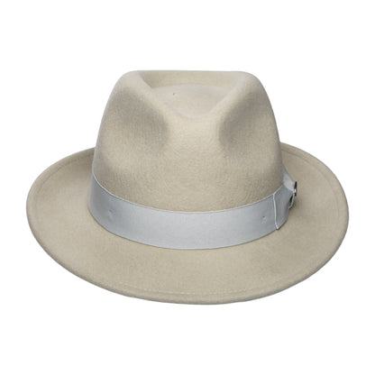 Bailey Hats Maglor Wool Felt Trilby Hat - Light Grey