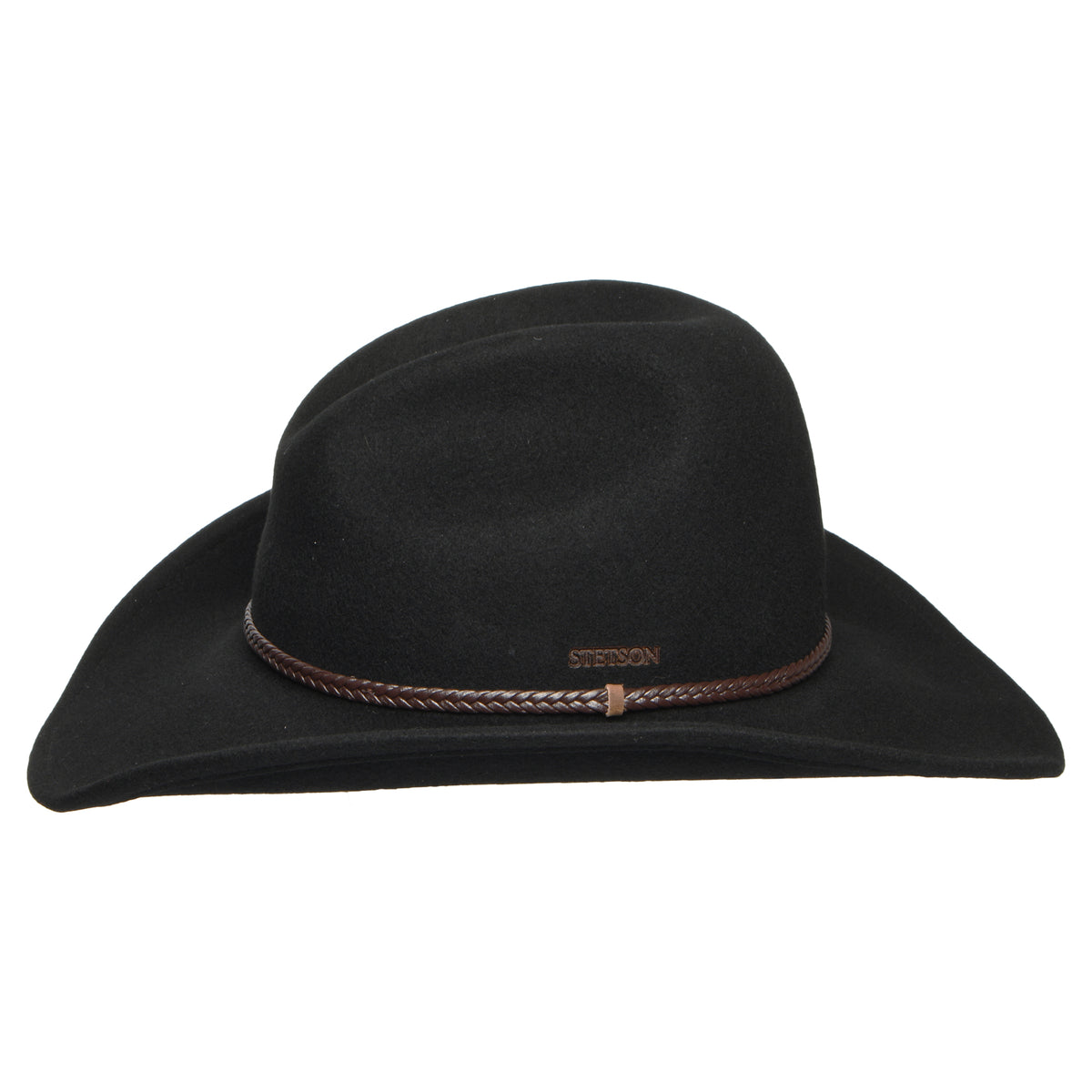 Stetson Hats Oklahoma Water Resistant Wool Felt Cowboy Hat - Black