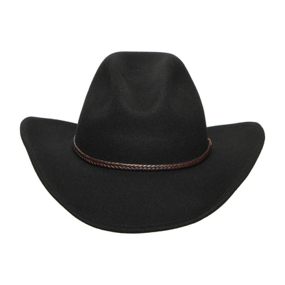Stetson Hats Oklahoma Water Resistant Wool Felt Cowboy Hat - Black