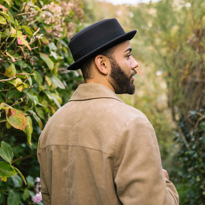 Jaxon & James Crushable Wool Pork Pie Hat - Black
