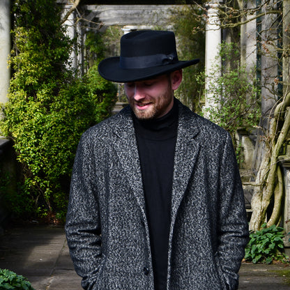 Jaxon & James Crushable Wool Felt Gambler Hat - Black