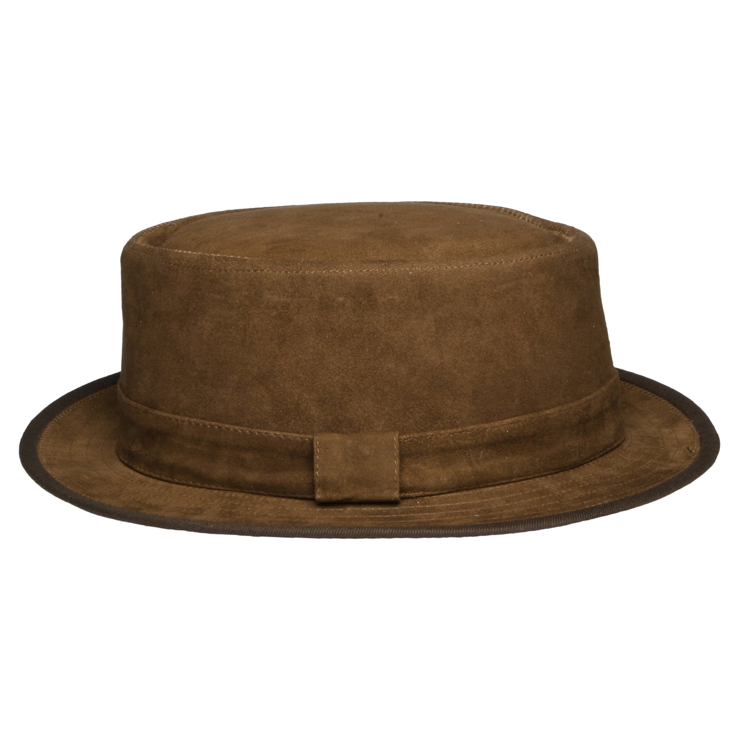 Denton Hats Suede Pork Pie Hat - Light Brown