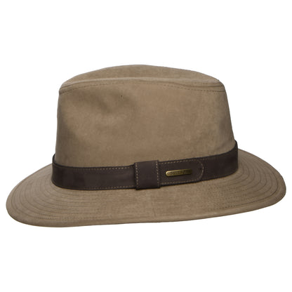 Stetson Hats Traveller Water Repellent Safari Fedora Hat - Sand