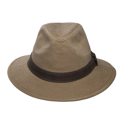 Stetson Hats Traveller Water Repellent Safari Fedora Hat - Sand