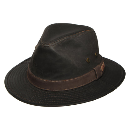 Stetson Hats Traveller Weathered Safari Fedora Hat - Brown