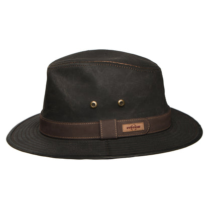 Stetson Hats Traveller Weathered Safari Fedora Hat - Brown