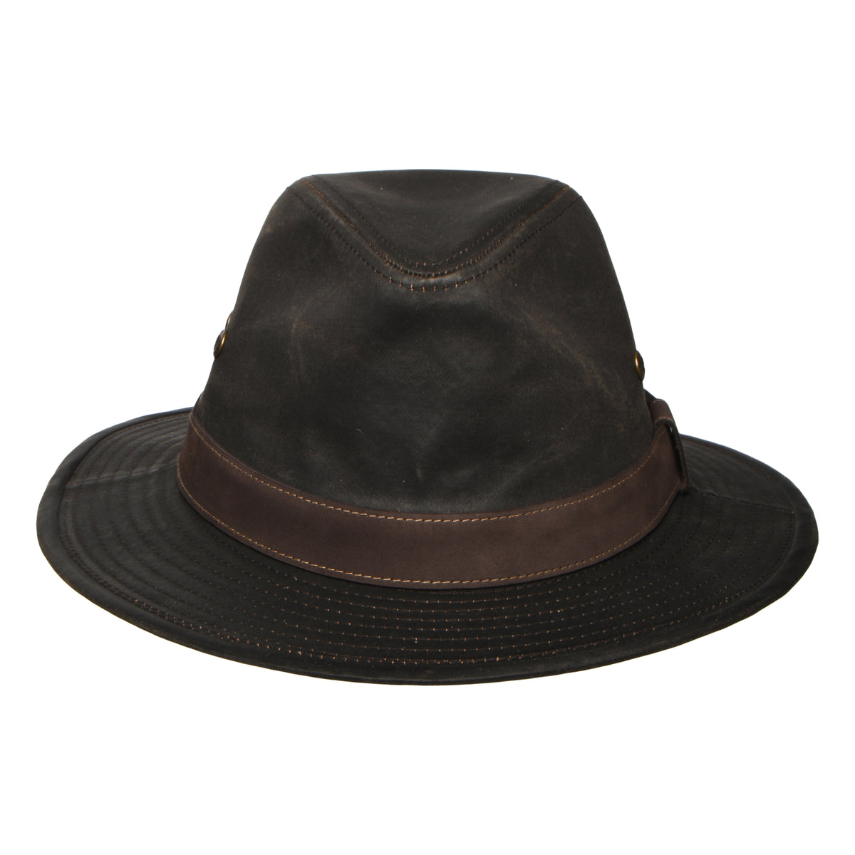 Stetson Hats Traveller Weathered Safari Fedora Hat - Brown