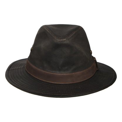 Stetson Hats Traveller Weathered Safari Fedora Hat - Brown