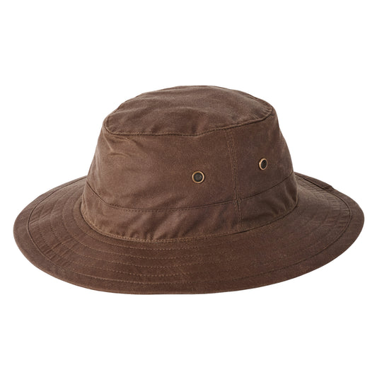 Failsworth Hats British Waxed Cotton Traveller Hat - Coffee