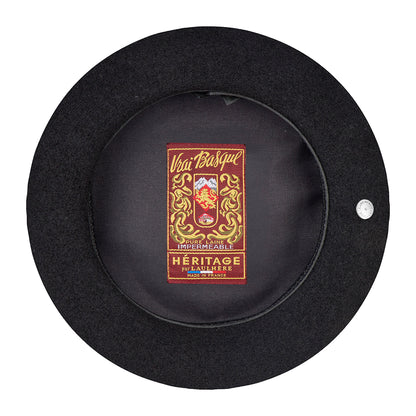 Laulhère Merino Wool 10 Inch Basque Beret - Black