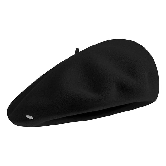 Laulhère Authentique Merino Wool Beret - Black