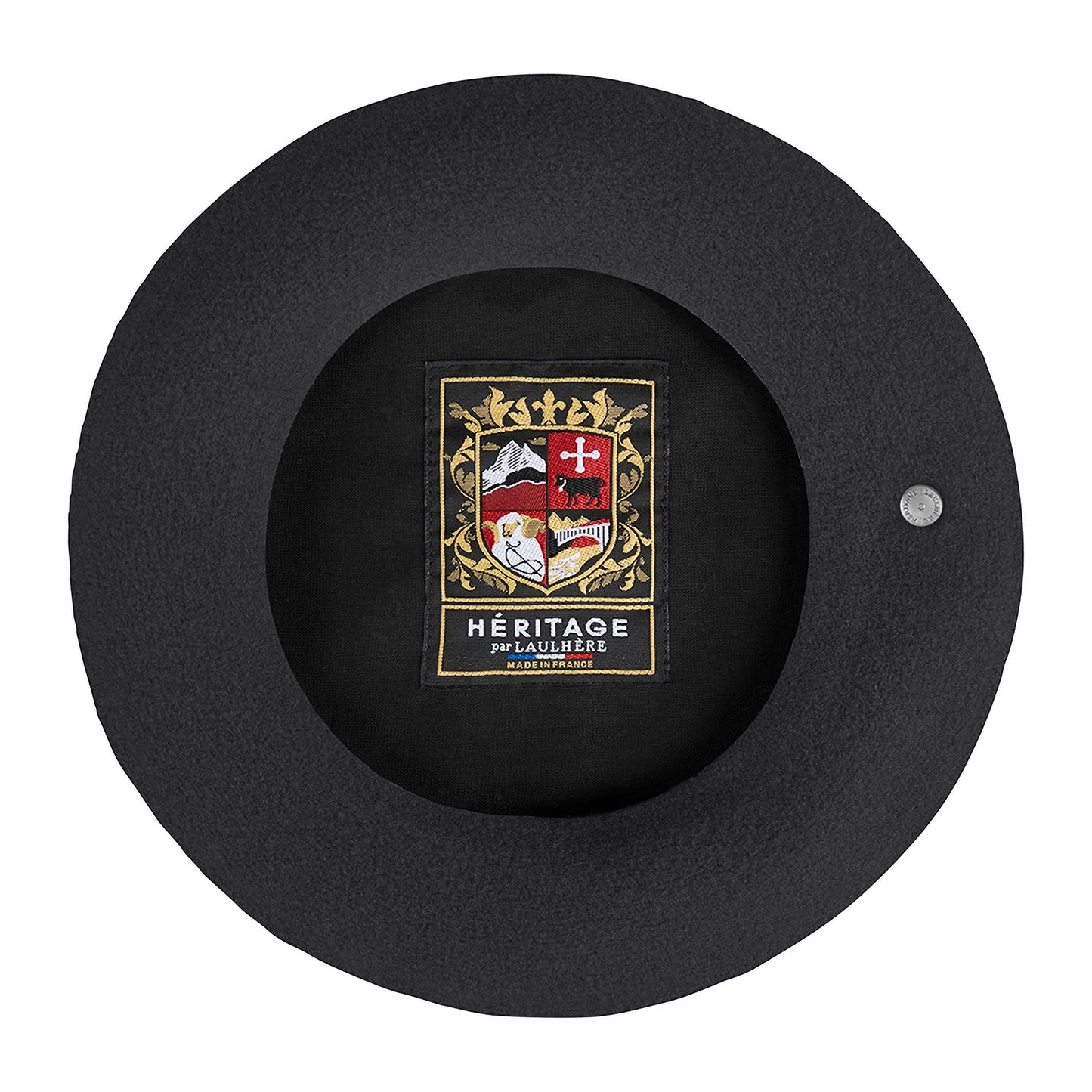 Laulhère Authentique Merino Wool Beret - Charcoal