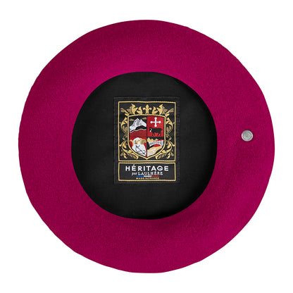 Laulhère Authentique Merino Wool Beret - Sangria