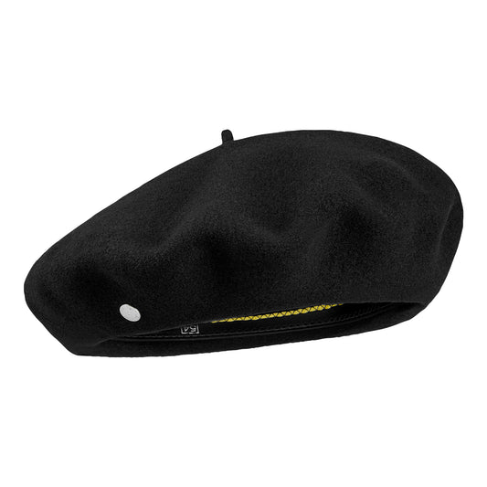 Laulhère Campan Luxury Merino Wool Beret - Black