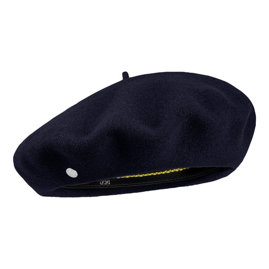 Laulhère Campan Luxury Merino Wool Beret - Navy Blue