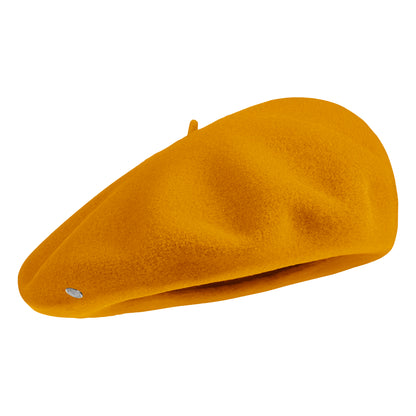 Laulhère Authentique Merino Wool Beret - Mustard