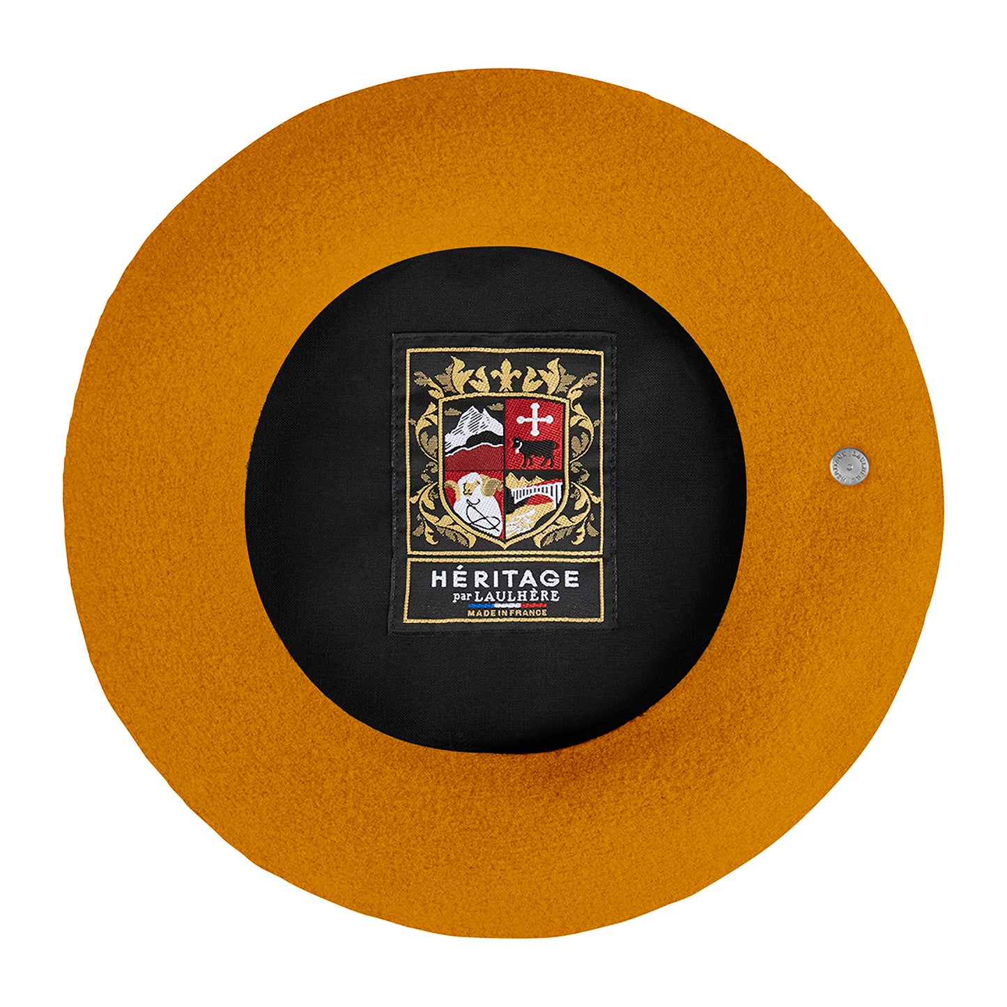 Laulhère Authentique Merino Wool Beret - Mustard