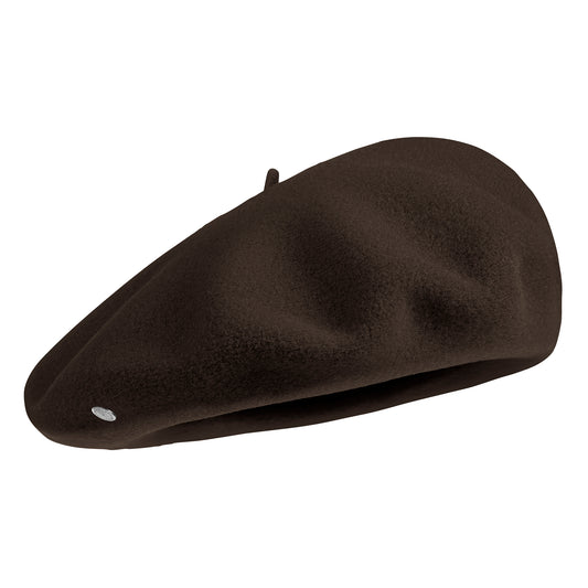 Laulhère Authentique Merino Wool Beret - Brown