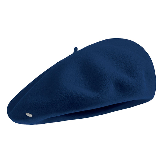 Laulhère Authentique Merino Wool Beret - Midnight