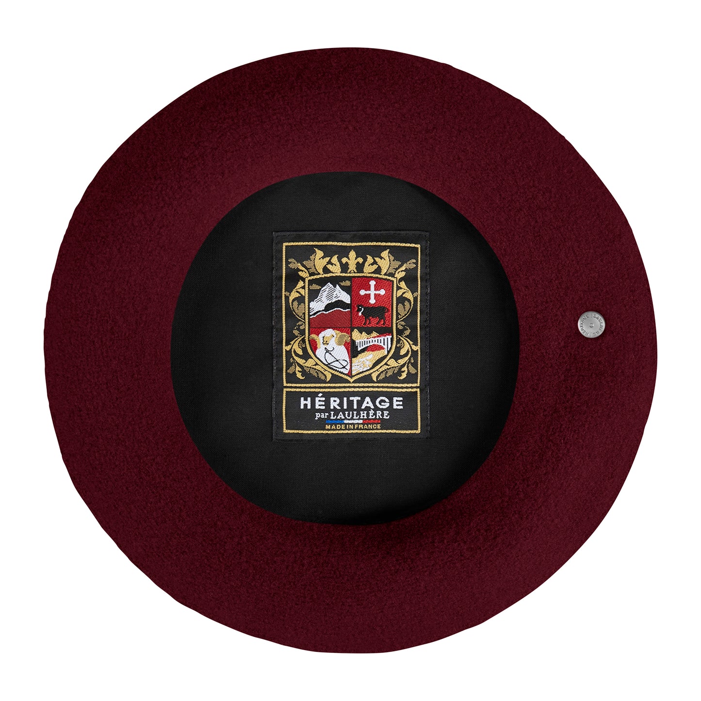 Laulhère Authentique Merino Wool Beret - Plum