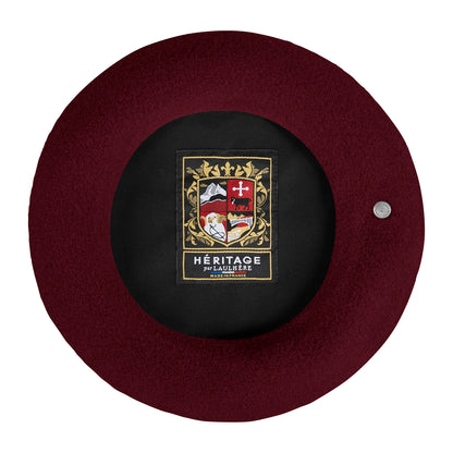 Laulhère Authentique Merino Wool Beret - Plum