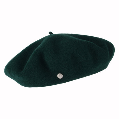 Héritage par Laulhère Hats Authentique Merino Wool Beret - Dark Green