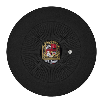 Laulhère Louvre Merino Wool Beret - Black