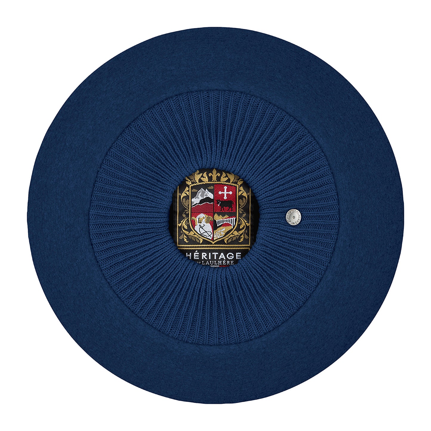 Laulhère Louvre Merino Wool Beret - Blue