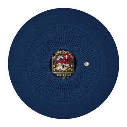 Laulhère Louvre Merino Wool Beret - Blue