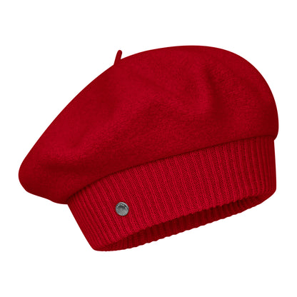 Laulhère Louvre Merino Wool Beret - Red