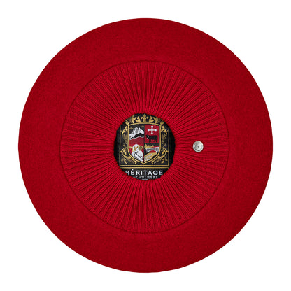 Laulhère Louvre Merino Wool Beret - Red