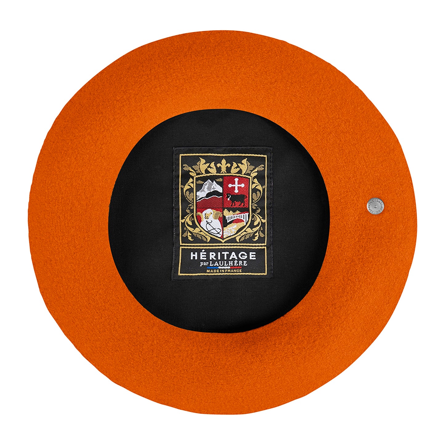 Laulhère Authentique Merino Wool Beret - Orange