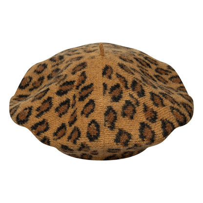 New Era New York Yankees Wool Beret - Leopard - Camel-White