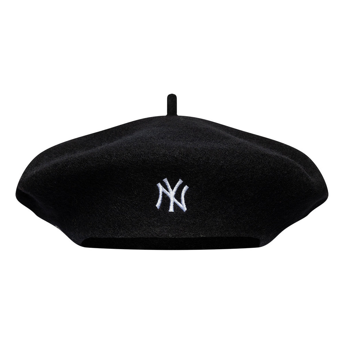 New Era New York Yankees Beret - Wool Script - Black-White