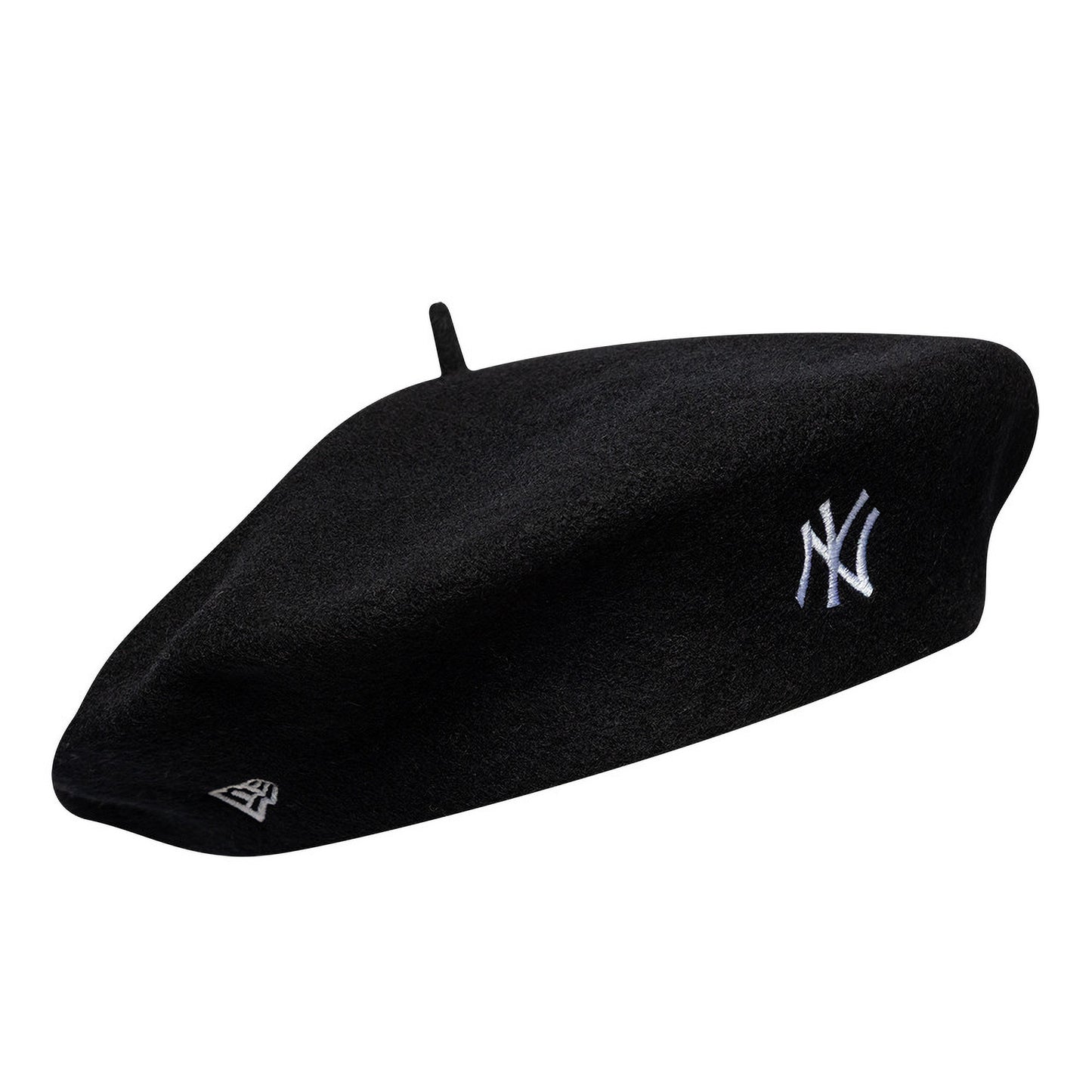 New Era New York Yankees Beret - Wool Script - Black-White