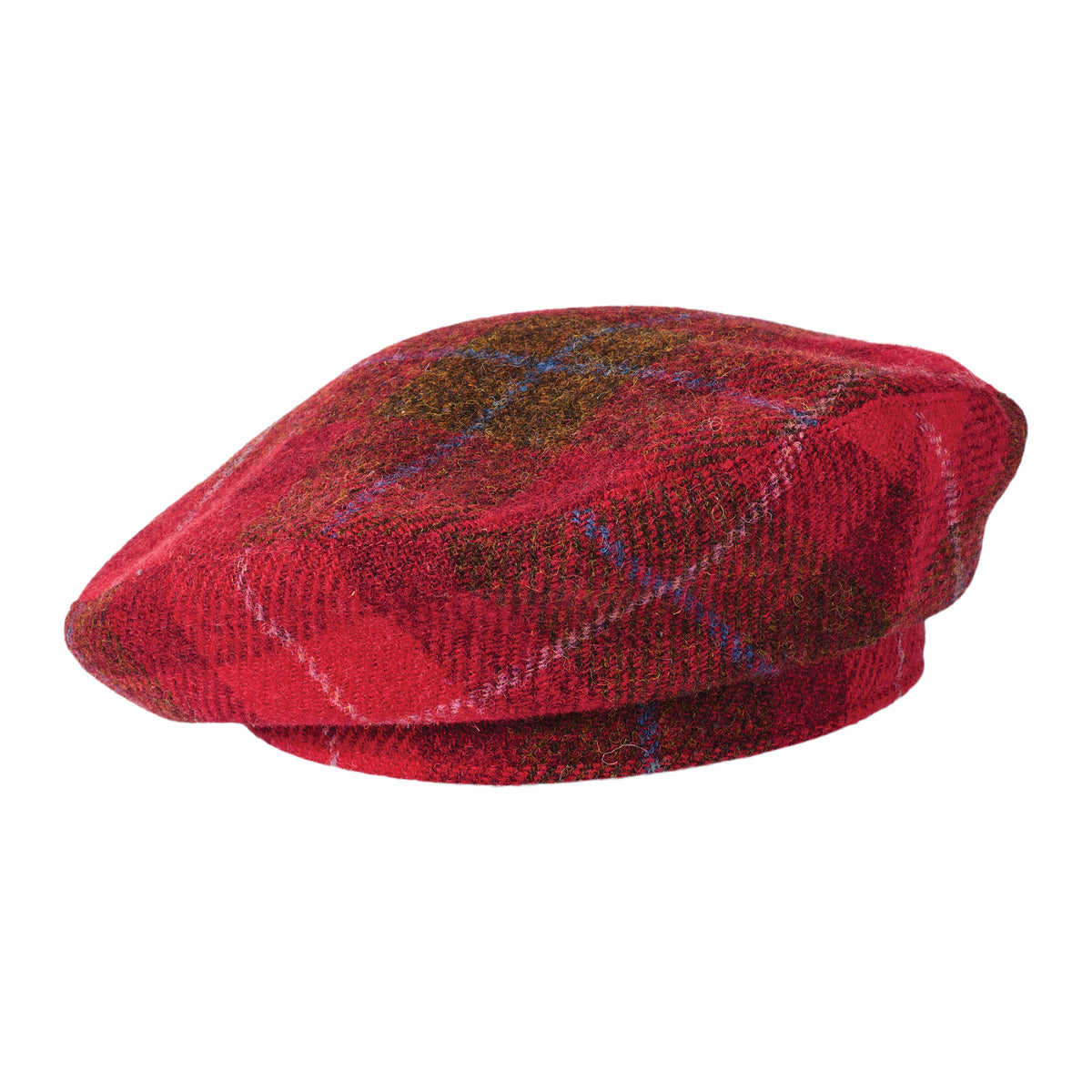 Failsworth Hats HARRIS TWEED Beret - Red