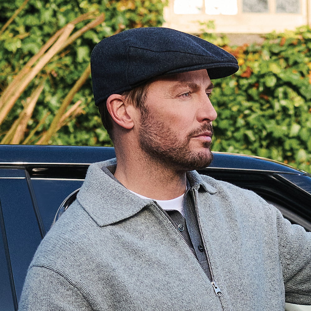 Failsworth Hats Melton Flat Cap - Grey