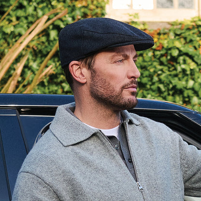 Failsworth Hats Melton Flat Cap - Grey