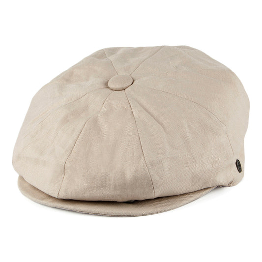 Jaxon & James Linen Newsboy Cap - Natural