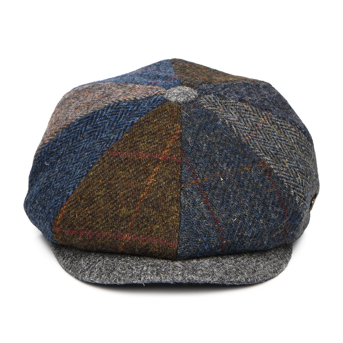 Failsworth Hats HARRIS TWEED Lewis II Newsboy Cap - Multi-Coloured