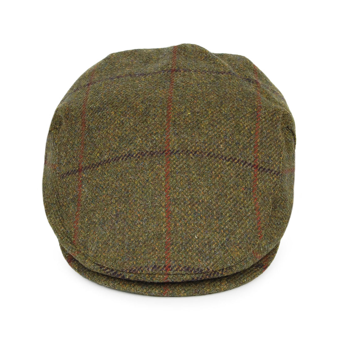 Failsworth Hats Windowpane Waterproof Flat Cap - Olive