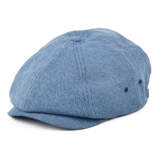 Brixton Hats Brood Lightweight Newsboy Cap - Washed Denim