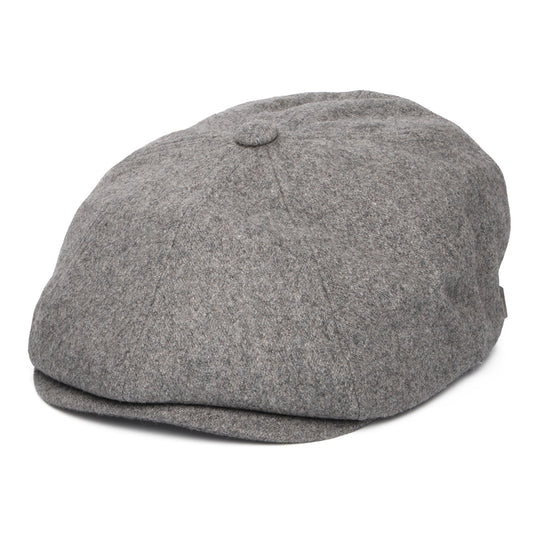 Brixton Hats Brood Flannel Newsboy Cap - Dark Grey Heather