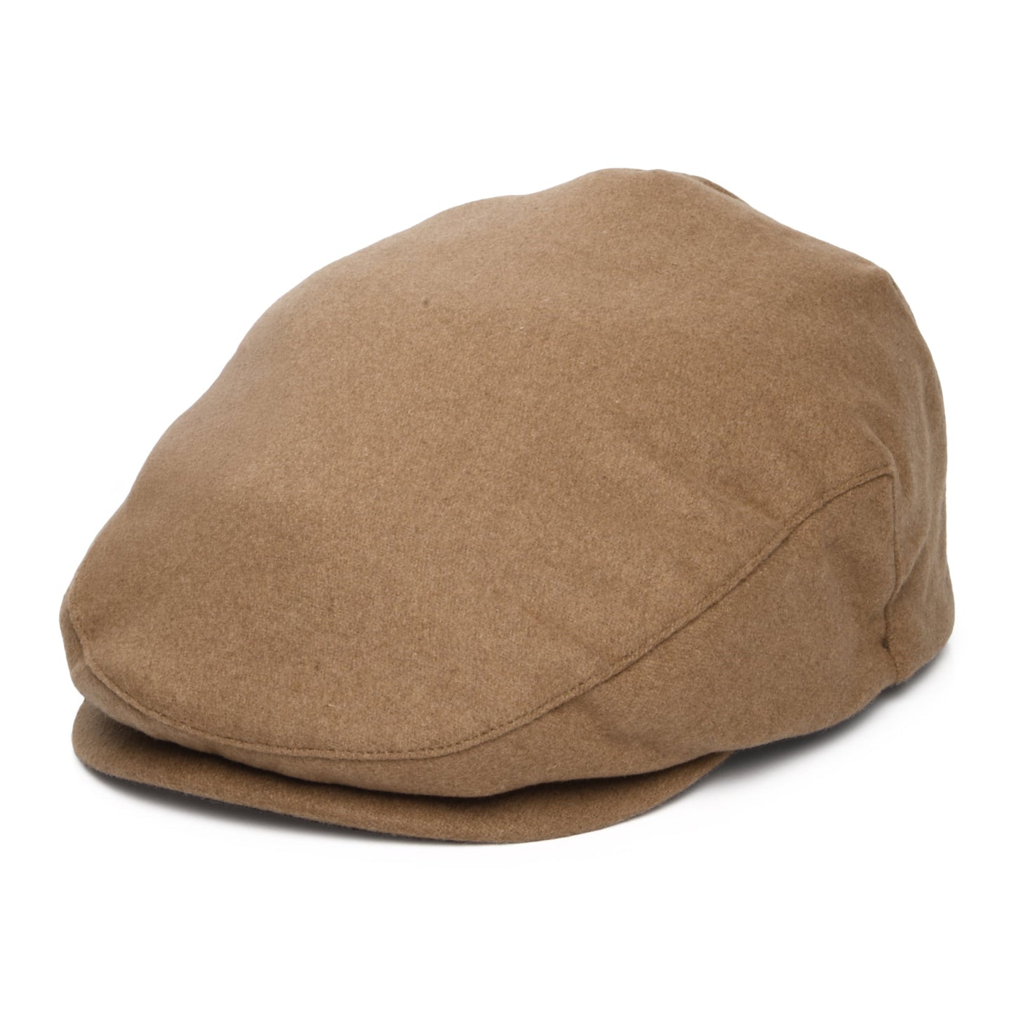 Brixton Hats Hooligan Melton Wool Flat Cap - Camel