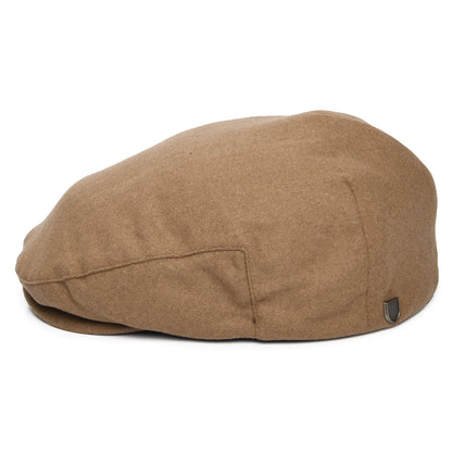 Brixton Hats Hooligan Melton Wool Flat Cap - Camel