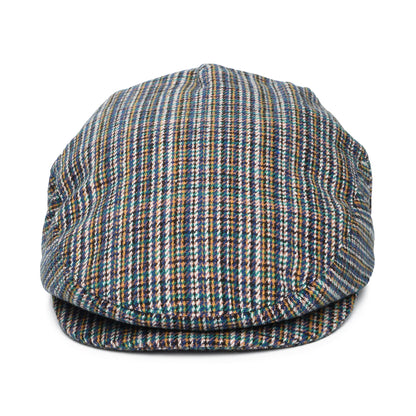 Brixton Hats Hooligan Micro Houndstooth Flat Cap - Multi-Coloured